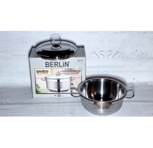 9999-2 Каструля з нержавіючої сталі 4.5л Gastro з нержавіючою стальною кришкою - фото