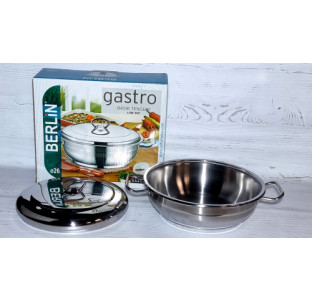 9999-26 Сотейник-жаровня 26х10см з нержавіючою стальною кришкою - фото