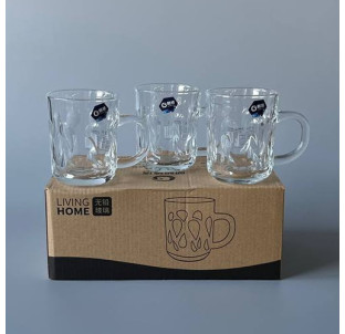 LXZB24-1 Набір чашок скляних (6 шт 240 мл) - фото