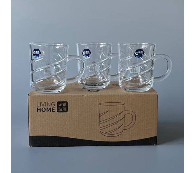 LXZB24-5 Набір чашок скляних (6 шт 240 мл) - фото