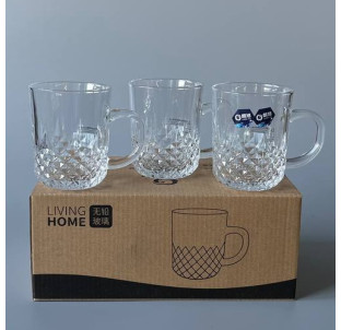 LXZB24-6 Набір чашок скляних (6 шт 240 мл) - фото