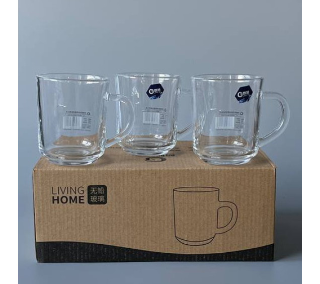 LXZB24 Набір чашок скляних (6 шт 240 мл) - фото