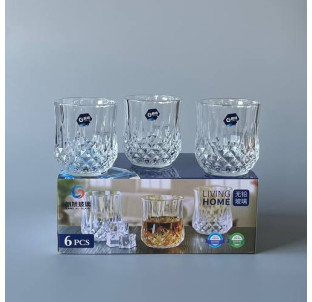 LXZS0602 Набір стаканів скляних (6 шт 290 мл) - фото