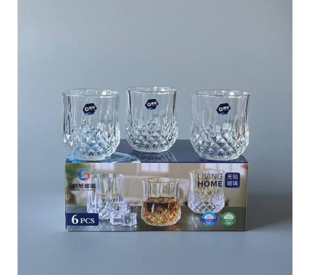 LXZS0602 Набір стаканів скляних (6 шт 290 мл) - фото