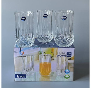 LXZS0604 Набір стаканів скляних (6 шт 300 мл) - фото