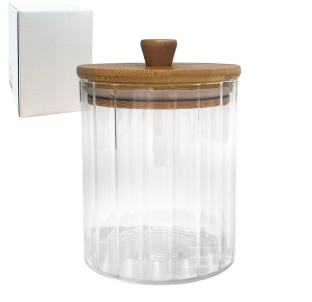 212121-1 Ємність 500мл з бамбуковою кришкою - фото