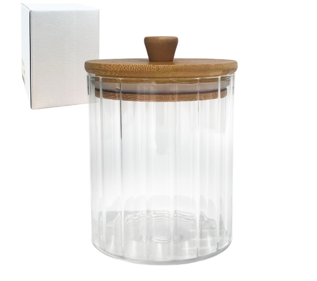212121-1 Ємність 500мл з бамбуковою кришкою - фото