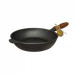 Т306 Сковорода чавунна 28*6см з дерев\'яною ручкою - фото 2
