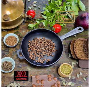 Т201 Сковорода чавунна 16*4см (порційна) - фото