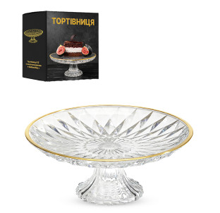 9195 Тортівниця 10` із золотим кантом"Golden Rim" - фото