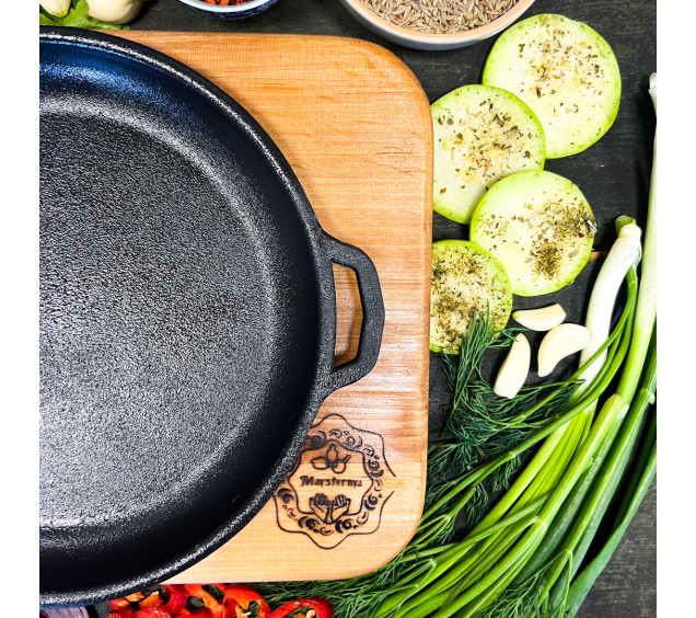 Т101-02 Жаровня чавунна 18*2,5см з підставкою - фото 4