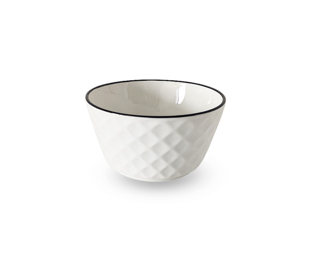 30330-00 Салатник 4,5', чорний обідок - фото