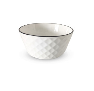 30331-00 Салатник 6', чорний обідок - фото