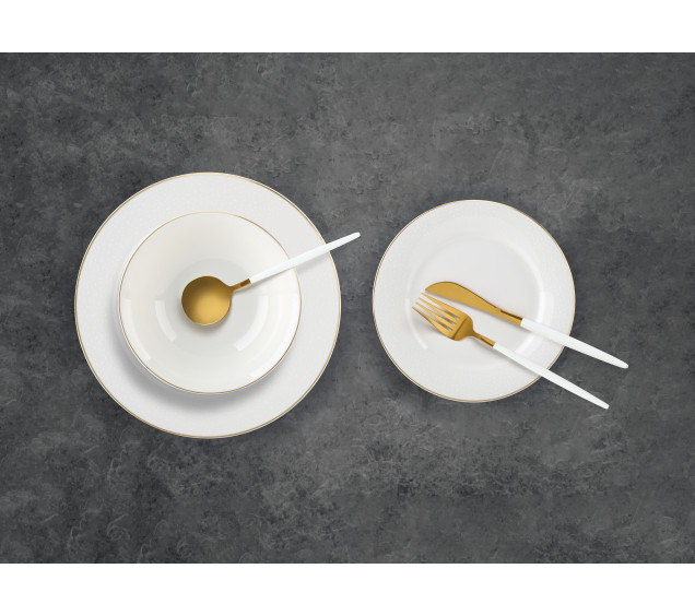 401-0082 Набір обідній 18пр. золотий кант Crystal - фото 1