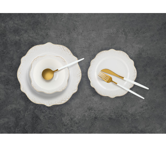 401-0083 Набір обідній 18пр. золотий кант Rosa - фото 1