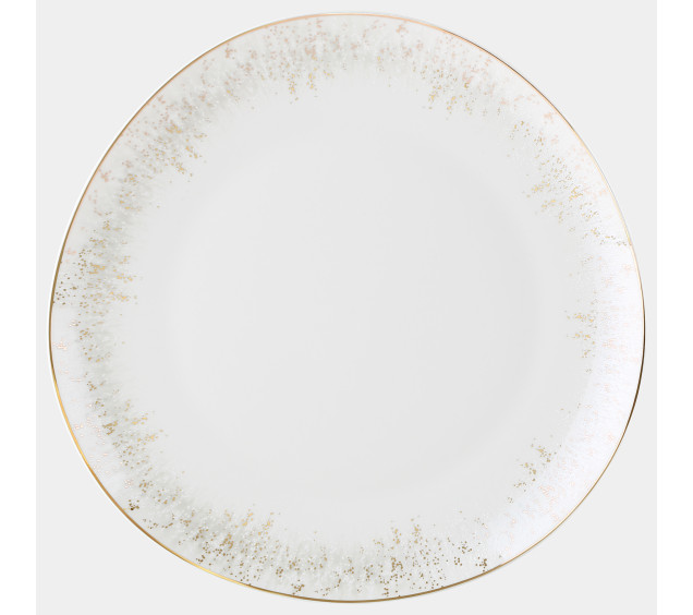 401-0088 Набір обідній 18пр. овал золотий кант Rain - фото 1