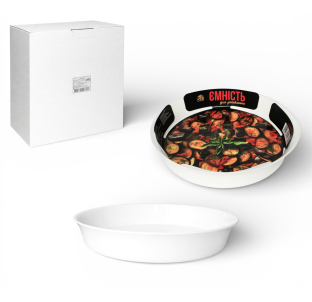 50060-01 Ємність для запікання кругла 27*26*4см; 1,5л - фото