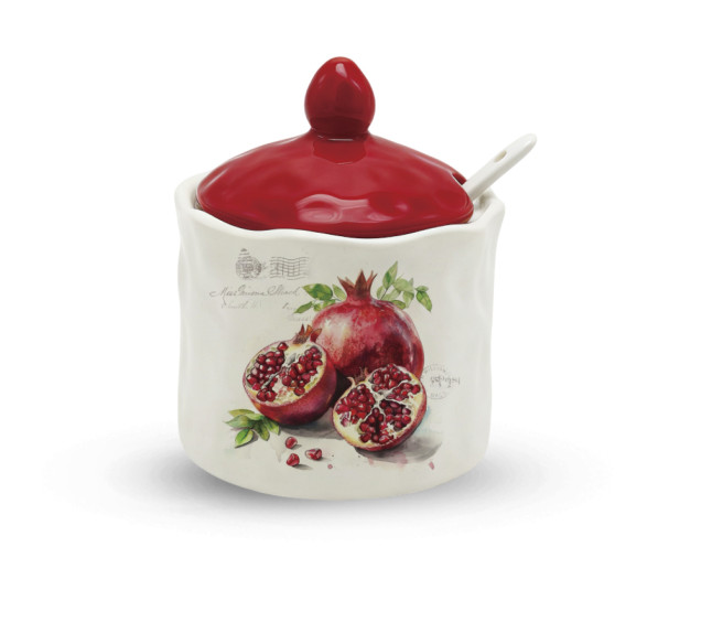 700-03-24 Цукорниця з ложкою "Гранат" - фото