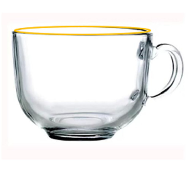 7377 Чашка Дужа, золотий кант 450мл - фото