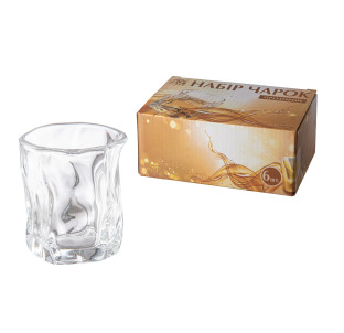 767-19 Набір чарок, 6 шт прозорий - фото