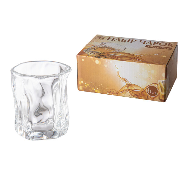 767-19 Набір чарок, 6 шт прозорий - фото