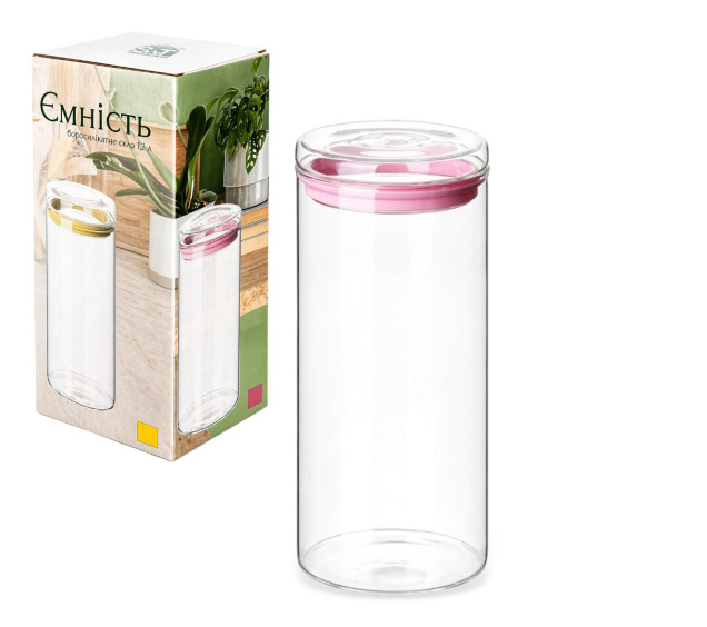 767-39 Ємність для зберігання боросилікатна 1200мл - фото