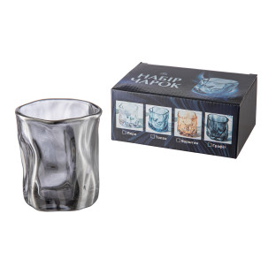 768-19 Набір чарок, 6 шт графіт - фото