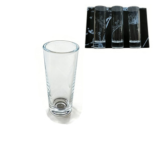 9342 Набір чарок 6шт, прозорий - фото