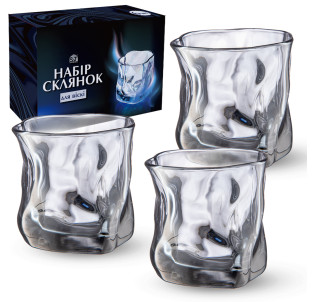 768-18 Набір склянок для віскі, 6 шт графіт 260мл - фото