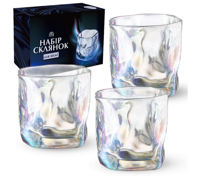 768-18 Набір склянок для віскі, 6 шт перл 260мл - фото