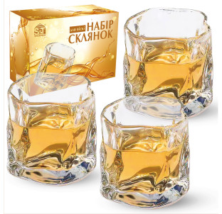 767-18 Набір склянок для віскі, 6 шт прозорий 260мл - фото