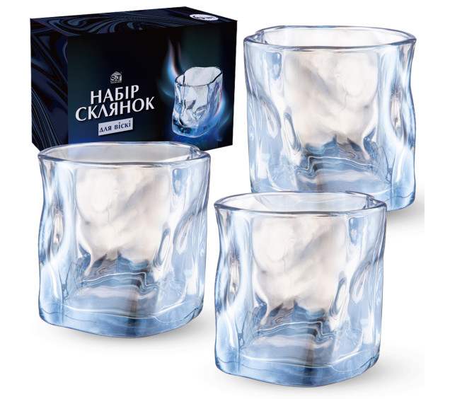 768-18 Набір склянок для віскі, 6 шт топаз 260мл - фото