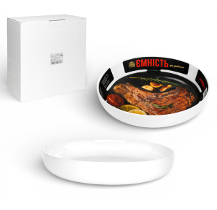 50065-01 Ємність для запікання кругла 25,5*5см; 1,5л - фото