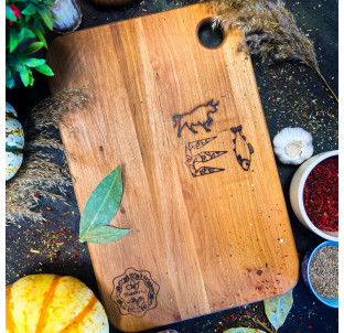 8925 Дошка м\'ясо/риба 20*30*1,5 см - фото