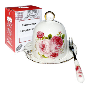 9912/1 Лимонниця з виделочкою Бант (т.12,2см, к.7,9см) - фото