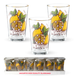 945-7 Набір склянок 6шт "Лимон" 210 мл - фото
