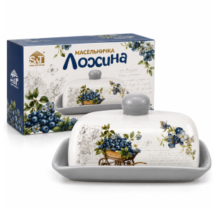700-02-10/1 Масельничка "Гурман" (розмір:20Х13; h-10,4)(без подарункової упаковки) - фото