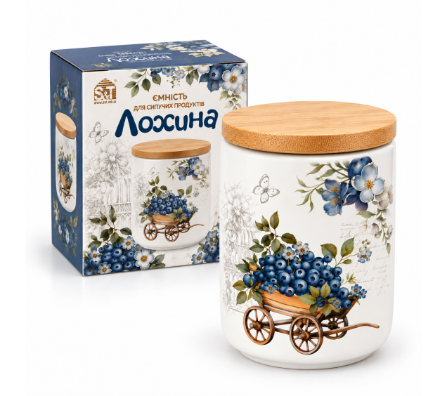 700-15-27 Ємність для сипучих продуктів "Лохина" (650мл) - фото