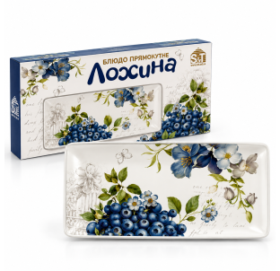 700-19-27 Блюдо прямокутне "Лохина" (28*13*3см) - фото