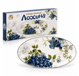 700-29-27 Блюдо овальне "Лохина" (28*14,5*3см) - фото