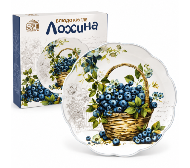 700-36-27 Блюдо кругле "Лохина" (24,5см) - фото