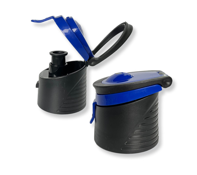 д/термосів кришка відкидна велика блакитна - фото