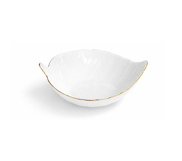 30165-00 Салатник 7\' Листок, золотий кант 350мл - фото