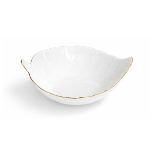 30166-00 Салатник 8,5\' Листок, золотий кант 550мл - фото