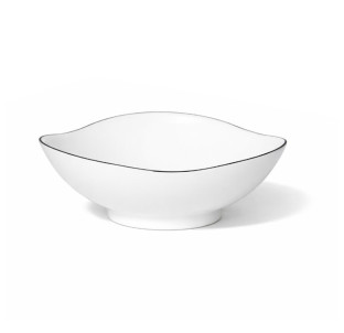 30181-00 Салатник 8\' , чорний кант 650мл - фото