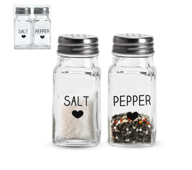 7030-1 Набір для солі та перцю 2ел. 80 мл - фото