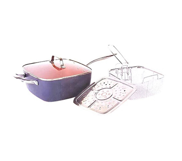 80033 Сотейник Titanium 24*24 см,3,5л - фото