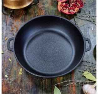 Т103 Жаровня чавунна 26*6см - фото