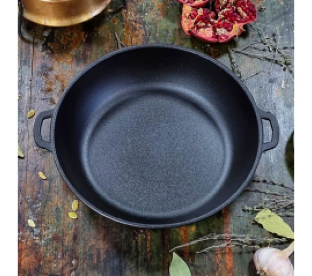 Т103 Жаровня чавунна 26*6см - фото