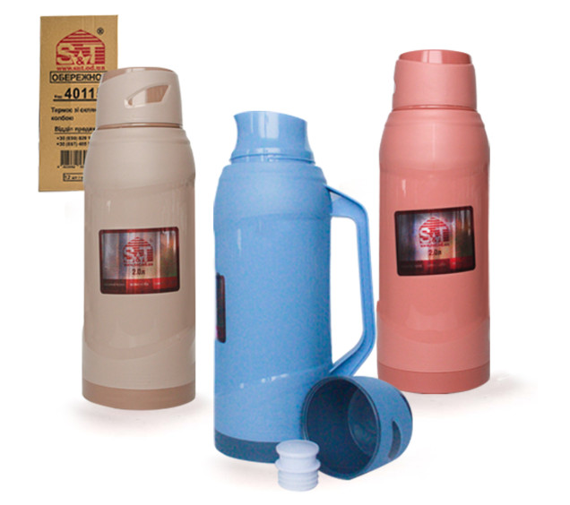 40117 Термос зі скляною колбою 2л - фото